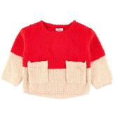 Stella McCartney Kids StriktrÃ¸je - Uld - Loopie - RÃ¸d/Rosa