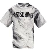 Moschino T-Shirt - Optical White/GrÃ¥