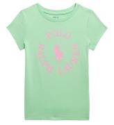 Polo Ralph Lauren T-shirt - Longwood - LysegrÃ¸n m. Rosa