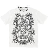 Dolce & Gabbana T-shirt - Creme m. MÃ¸nster