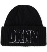 DKNY Hue - Strik - Sort m. FrottÃ©