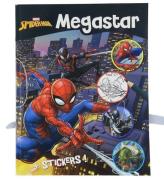 Megastar Malebog m. KlistermÃ¦rker - 128 Sider - Spider-Man