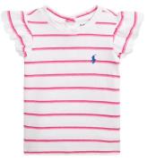 Polo Ralph Lauren T-shirt - Hvid/Pinkstribet