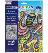 Ooly Magiske Maleark - Hidden Colors - 8 Stk. - Magic Ocean
