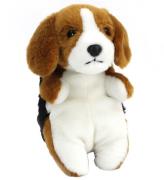 Living Nature Bamse - 16x10 cm - Baby Beagle - Brun/Hvid