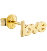 Design Letters Ã?rering - 1 stk. - LOVE - 18K Guldbelagt