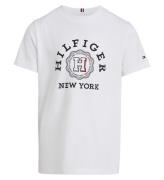 Tommy Hilfiger T-shirt - Monotype Arch Tee - Hvid