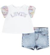 Levis SÃ¦t - Shorts/T-shirt - Denim/Floral - Sugar Swizzle