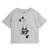 Mini Rodini T-shirt - Weight Lifting - GrÃ¥