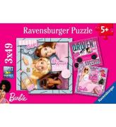 Ravensburger Puslespil - 3x49 Brikker - Barbie