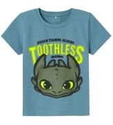 Name It T-shirt - NmmApron Dragons - Provincial Blue m. Toothles