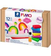 Staedtler FIMO Modellervoks m. VÃ¦rktÃ¸j - Soft - 12 Dele - 9x25 g