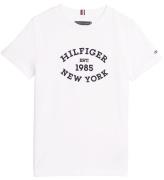 Tommy Hilfiger T-shirt - Monotype Flock - Hvid