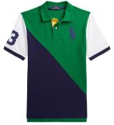 Polo Ralph Lauren Polo - Athletic Green m. Navy/Hvid
