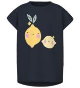 Name It T-shirt - NmfVigea - Dark Sapphire/Lemons