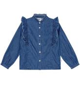 Molo Skjorte - Raphaella - Mid Blue Wash