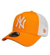 New Era Kasket - 9Forty - New York Yankees - Orange/Hvid