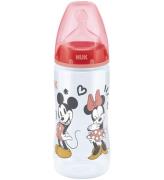 Nuk Sutteflaske - First Choice+ - M - 300ml - Minnie Mouse RÃ¸d