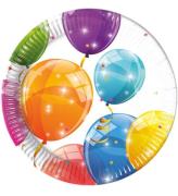 Decorata Party Tallerken - 8-pak - 23cm - Sparkling Balloons