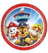 Decorata Party Paptallerkner - 8-pak - 19,5 cm - Paw Patrol Resc