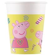 Decorata Party Papkrus - 8-pak - 200 ml - Peppa Pig Messy Play