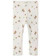 Lil' Atelier Leggings - NbfLavo - Rib - Coconut Milk