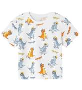 Name It T-shirt - NmmValther - Bright White/Dinosaur