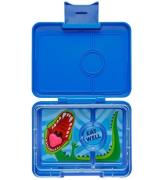 Yumbox Madkasse m. 3 Rum - Bento Snack - Surf Blue - Dino Tray