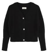 Zadig & Voltaire Cardigan - Uld/Polyamid - Sort m. Stjerner