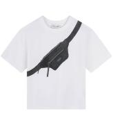 Little Marc Jacobs T-shirt - Hvid/Sort m. BÃ¦ltetaske