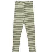 Wheat Leggings - Rib - Jules - Elm Green Stripe