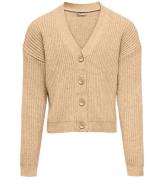 Kids Only Cardigan - Strik - KogMandy - Beige