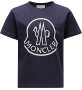 Moncler T-shirt - BlÃ¥/Hvid m. Logo