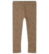 Name It Leggings - Rib - NmmNoellus - Walnut m. KlÃ¸ver