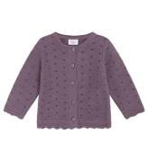 Hust and Claire Cardigan - Strik - Caren - Dark Plum m. HulmÃ¸nst