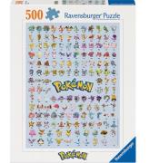 Ravensburger Puslespil - 500 Brikker - Pokémon The First 151