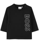 BOSS Bluse - Sort m. Hvid