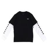 Vans T-shirt - Long Check Twofer - Sort