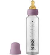 BIBS Sutteflaske - Glas - 225 ml - Naturgummi - Mauve