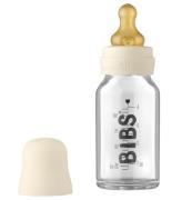 BIBS Sutteflaske - Glas - Slow Flow - 110 ml - Naturgummi - Ivor