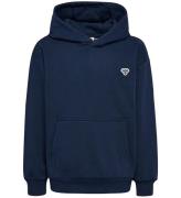 Hummel Hættetrøje - hmlJr - Loose Hoodie - Dress Blue