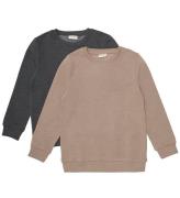 Minymo Sweatshirt - 2-pak - Fossil