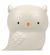 A Little Lovely Company Natlampe - 11,8x11,5 cm - Owl - GrÃ¥