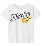 Name It T-Shirt - Noos - NkmDex Pokemon - Bright White m. Pikach