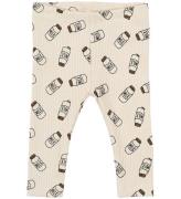 The New Siblings Leggings - Rib - TnsbNigel - White Swan AOP