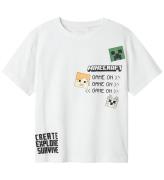 Name It T-shirt - NkmJafar Minecraft - Bright White m. Print