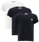 Moncler T-shirts - 3-pak - Sort/Hvid/Navy