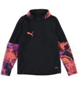 Puma TrÃ¦ningsbluse - Individual Cup - Sort m. Orange