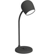 Kreafunk Lampe m. Oplader + HÃ¸jtaler - Ellie - Sort
