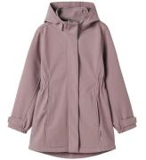 Name It Softshelljakke m. Fleece - NkfAlfa08 - Elderberry